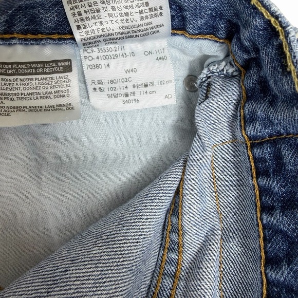 Levi's 550 Shorts Mens 36 Blue 100% Cotton Jorts Relaxed Fit Baggy Skater Grunge - Picture 4 of 9